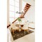Z-Lite Leila Chandelier, 5-Light, 34 In.W x 10.75 In.H, Matte Black/White Linen 744-34R-MB - alternate 6